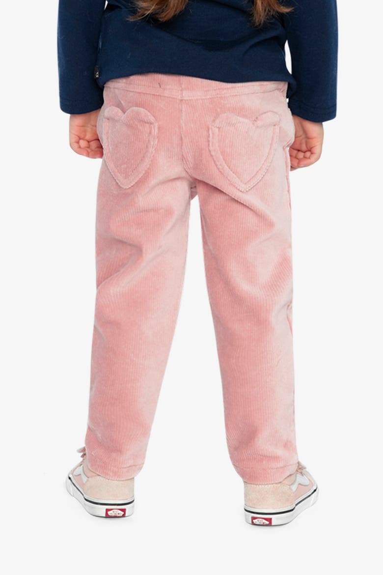Stretch Velour Faux Pocket Elastic Waist Treggings, Alternate, color, Pale Dusty Pink