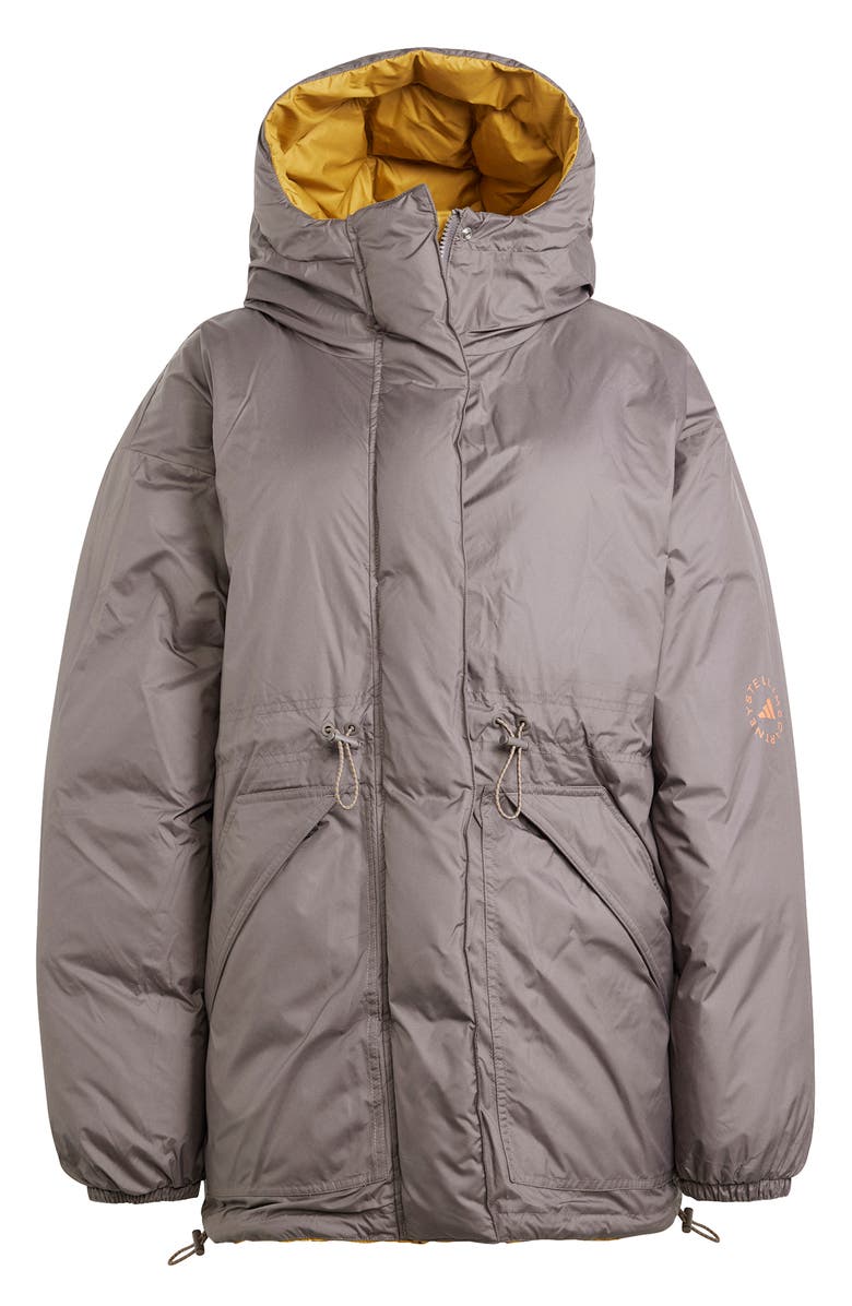 adidas by Stella McCartney Reversible Puffer Jacket, Alternate, color, Dessert Dune