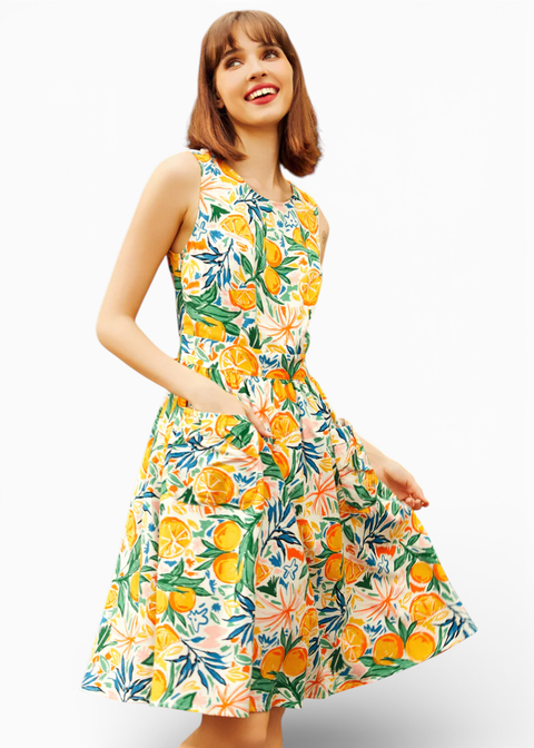 Market Day Fit & Flare Dress