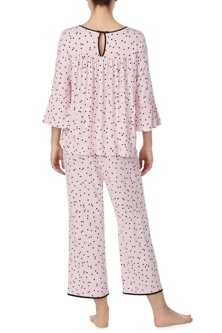 bell cuff pajamas, Alternate, color, SCATTERED DOT PINK