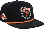 New Era Men's New Era Black San Francisco Giants Full Circle Corduroy Golfer Adjustable Hat