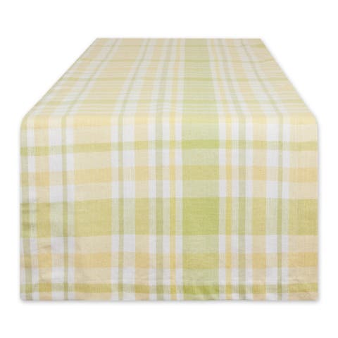 Lemon Bliss Plaid Table Runner
