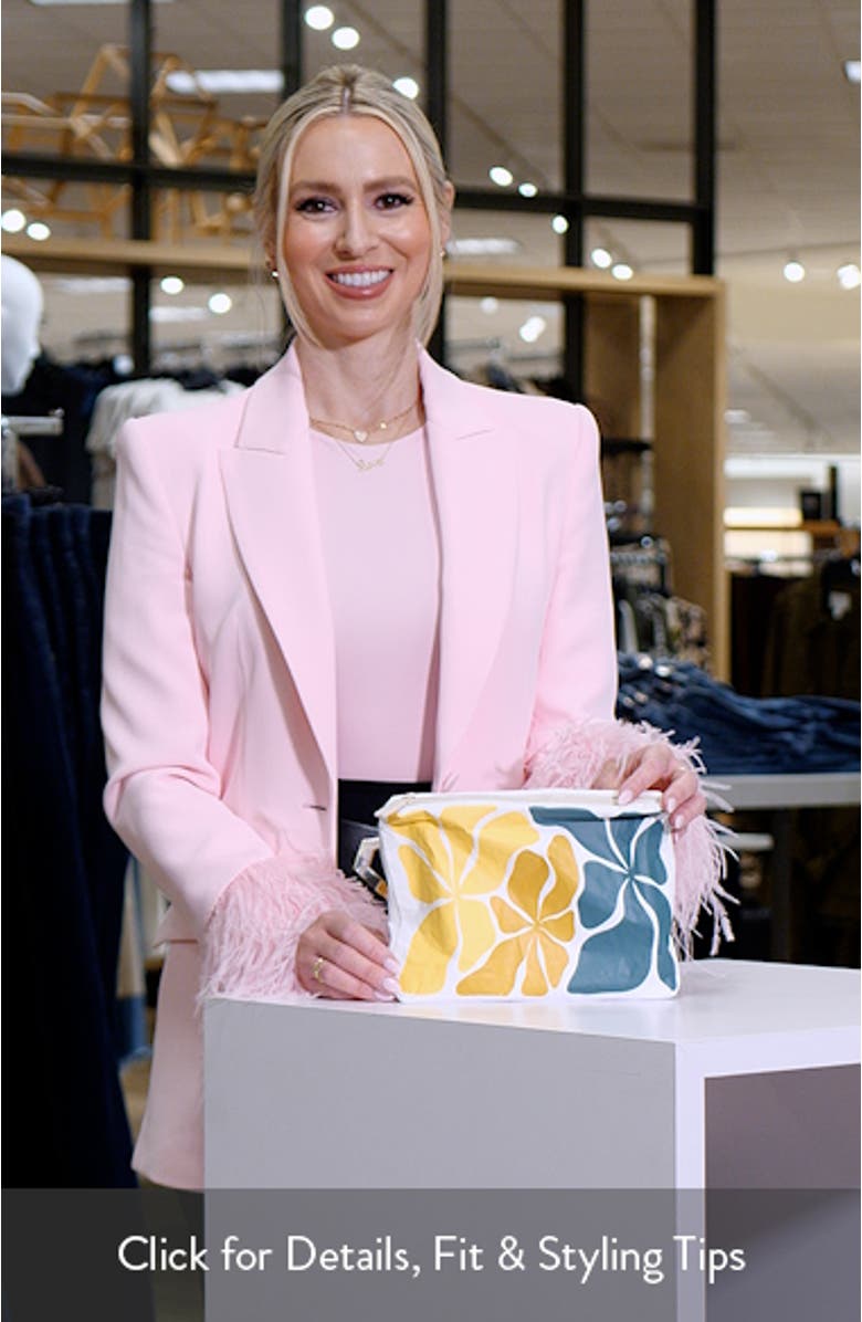 Small Wavy Water Resistant Tyvek<sup>®</sup> Zip Pouch, sales video thumbnail