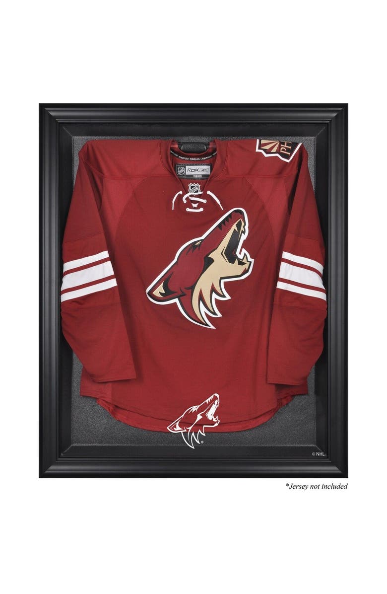 FANATICS AUTHENTIC Arizona Coyotes Black Framed Logo Jersey Display Case, Main, color,