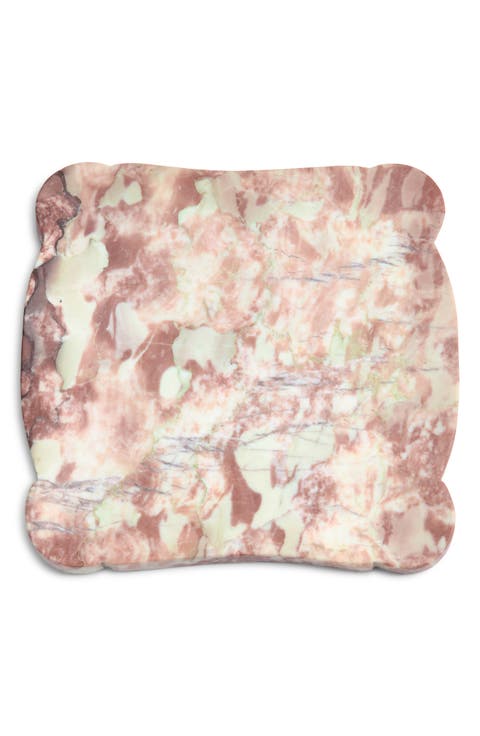 Scalloped Marble Serving Board