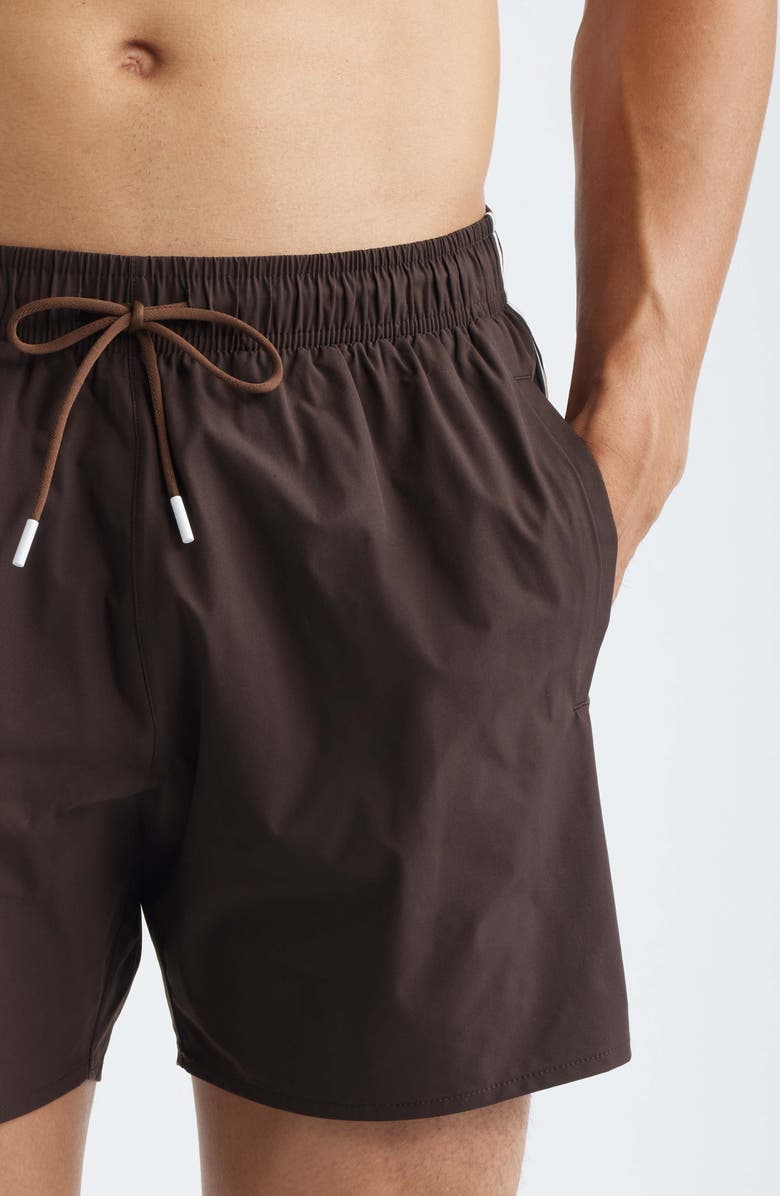 BOSS Iconic Side Stripe Swim Trunks, Alternate, color, 