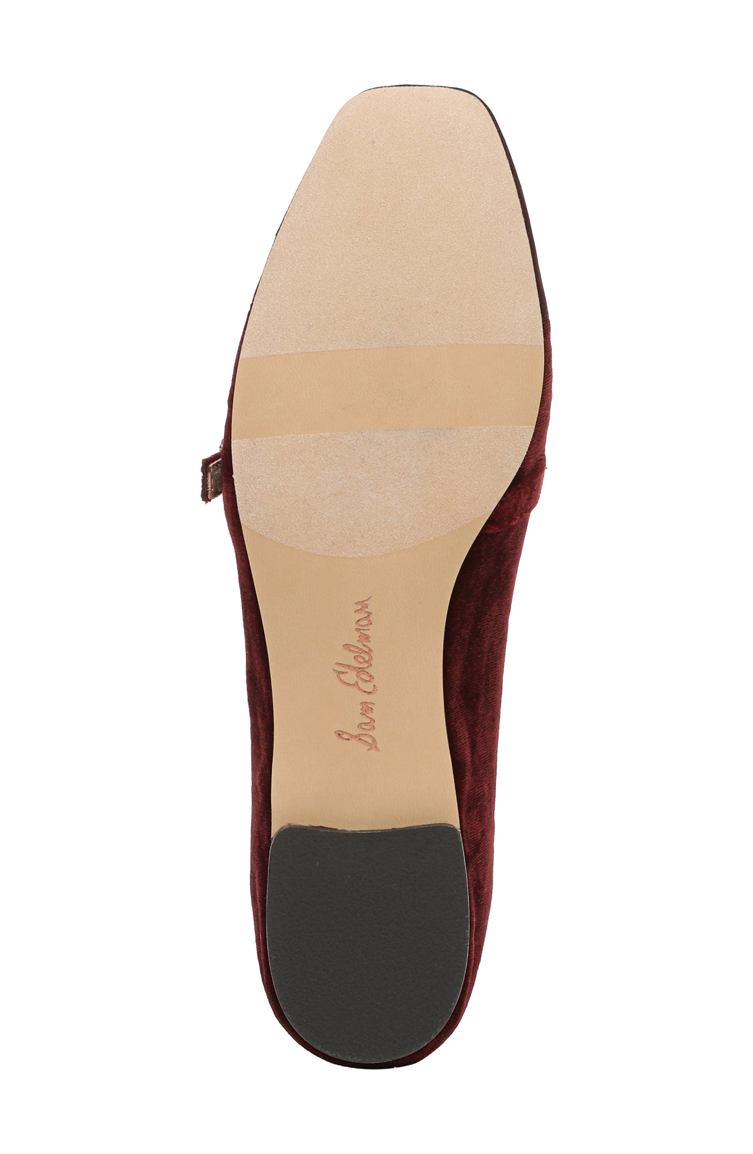 Sam Edelman Madi Mary Jane Flat, Alternate, color, Deep Cabernet