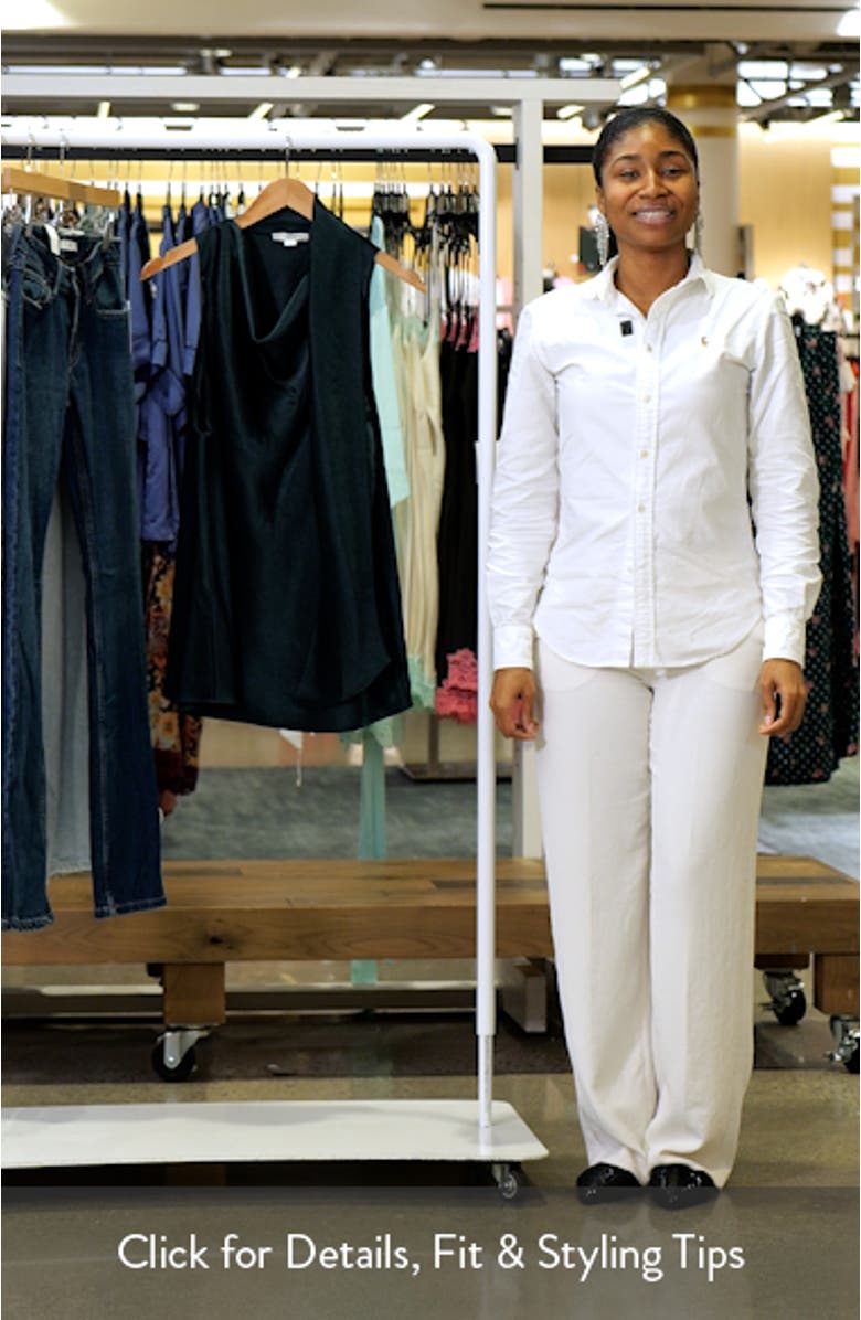 Sleeveless Scarf Satin Top, sales video thumbnail