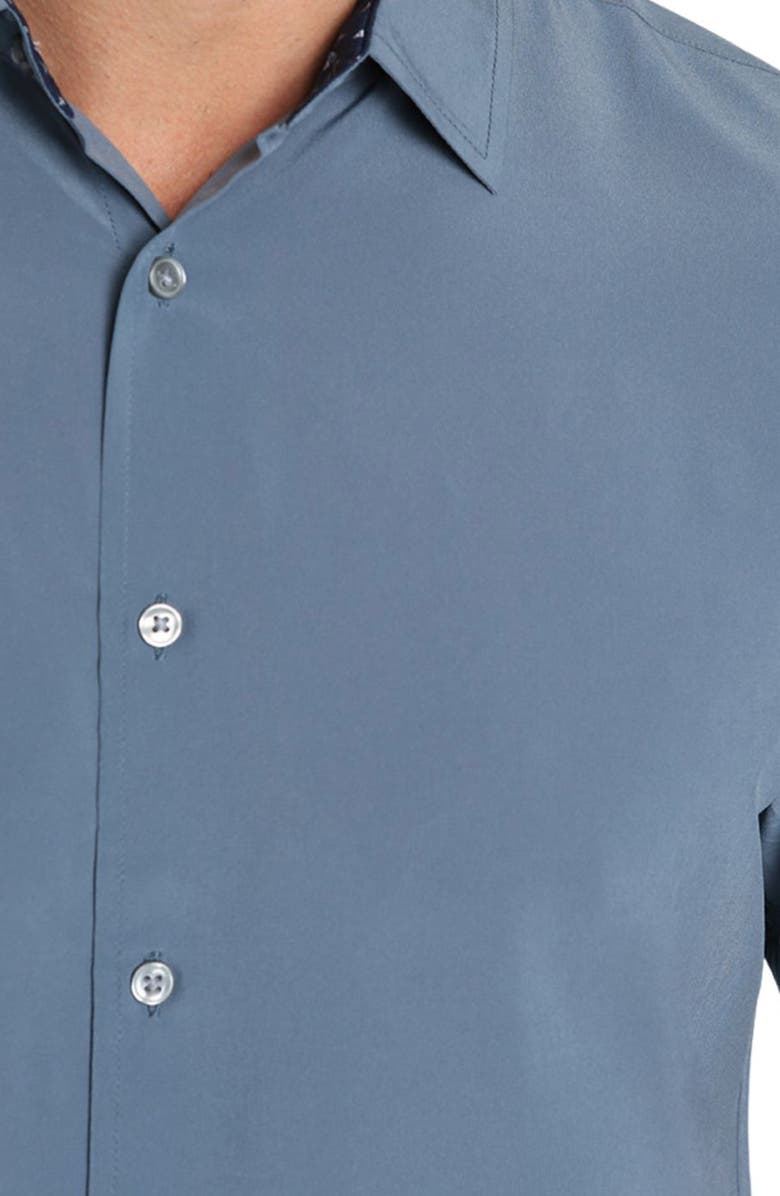 JACHS Gravityless Short Sleeve Button-Up Shirt, Alternate, color,