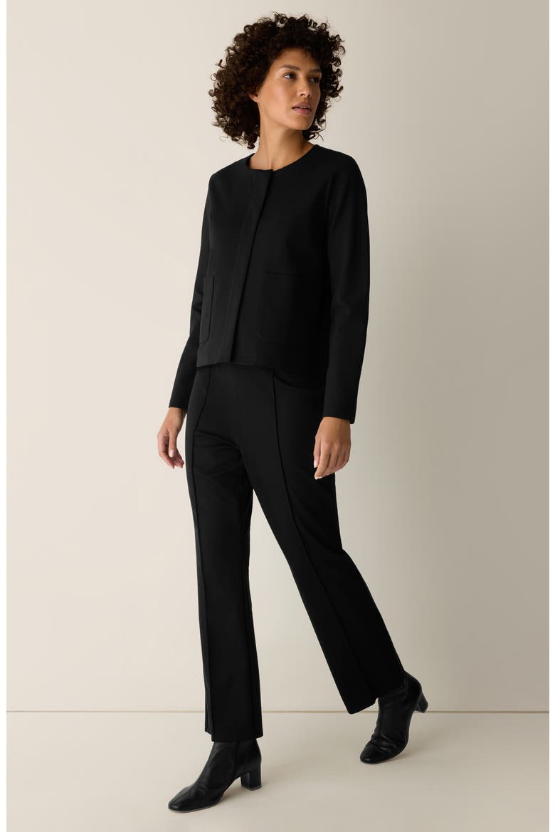 Double Knit Jacket, Alternate, color, BLACK