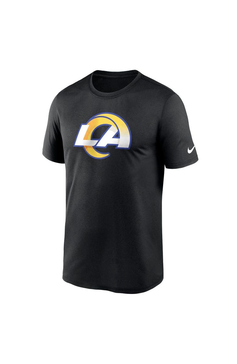 Nike Men's Nike  Black Los Angeles Rams Legend Logo Performance T-Shirt, Alternate, color, Black