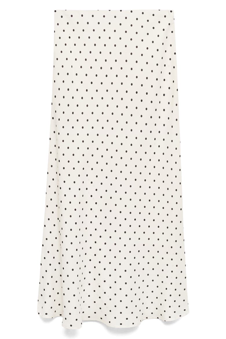 Polka Dot Maxi Skirt, Alternate, color, OFF WHITE