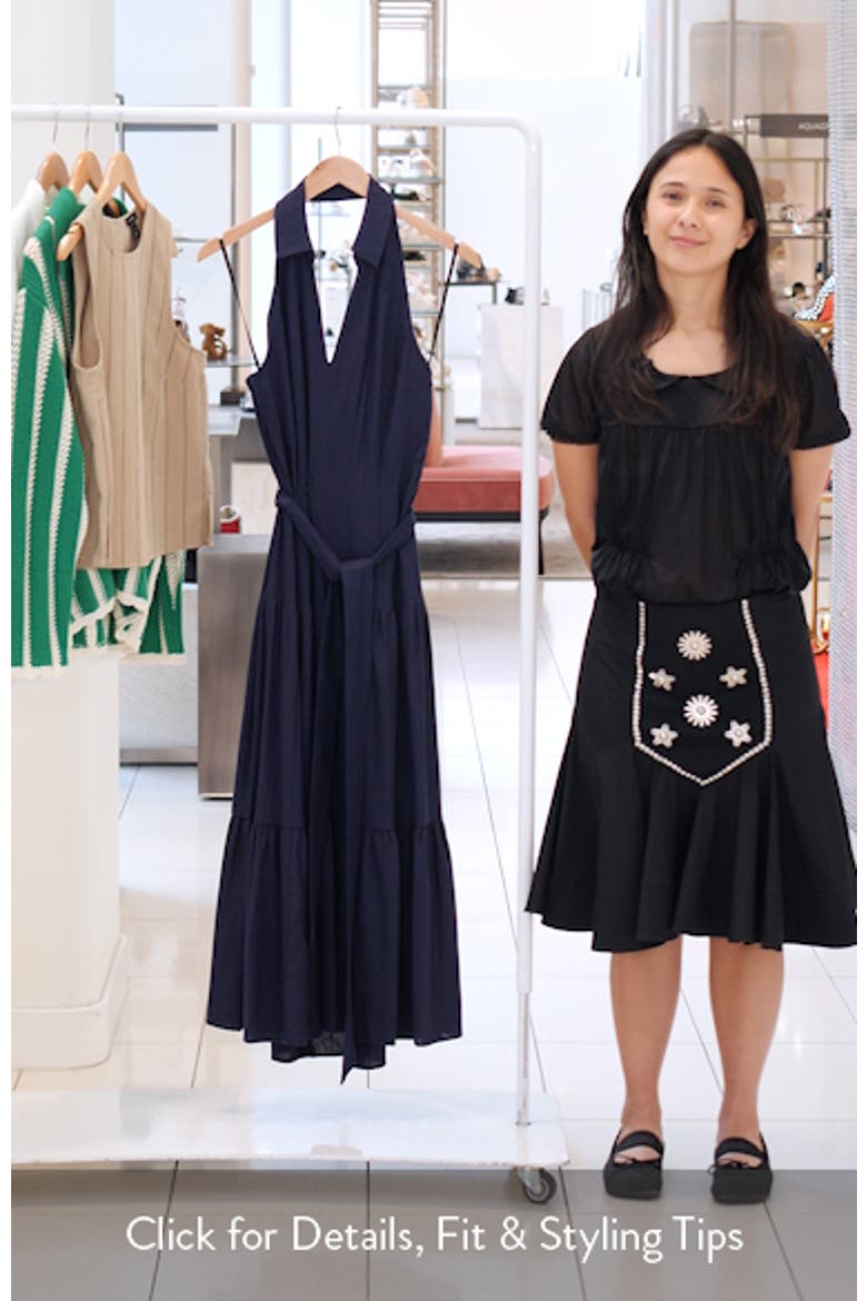 Linen Blend Halter Dress video