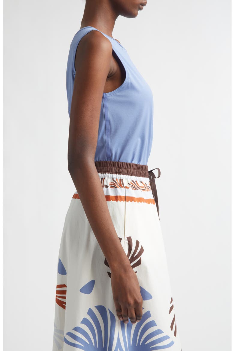 Cotton Jersey Shell, Alternate, color, SKY BLUE