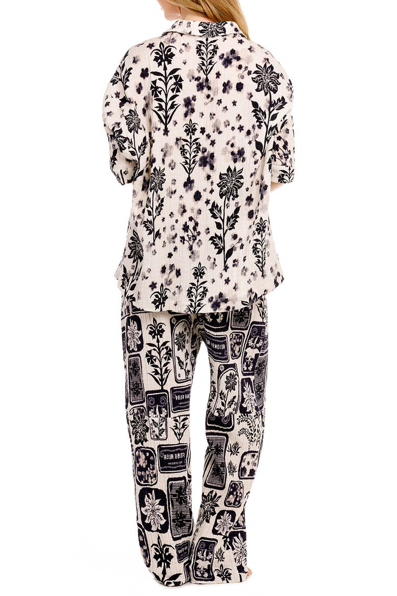Keshia Batik Embroidered Cover-Up Shirt, Alternate, color, BLACK