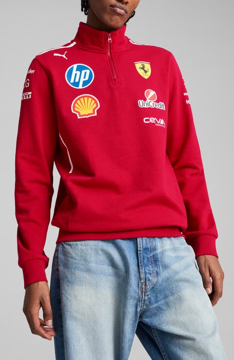 x 2025 Scuderia Ferrari HP Driver Quarter Zip Pullover