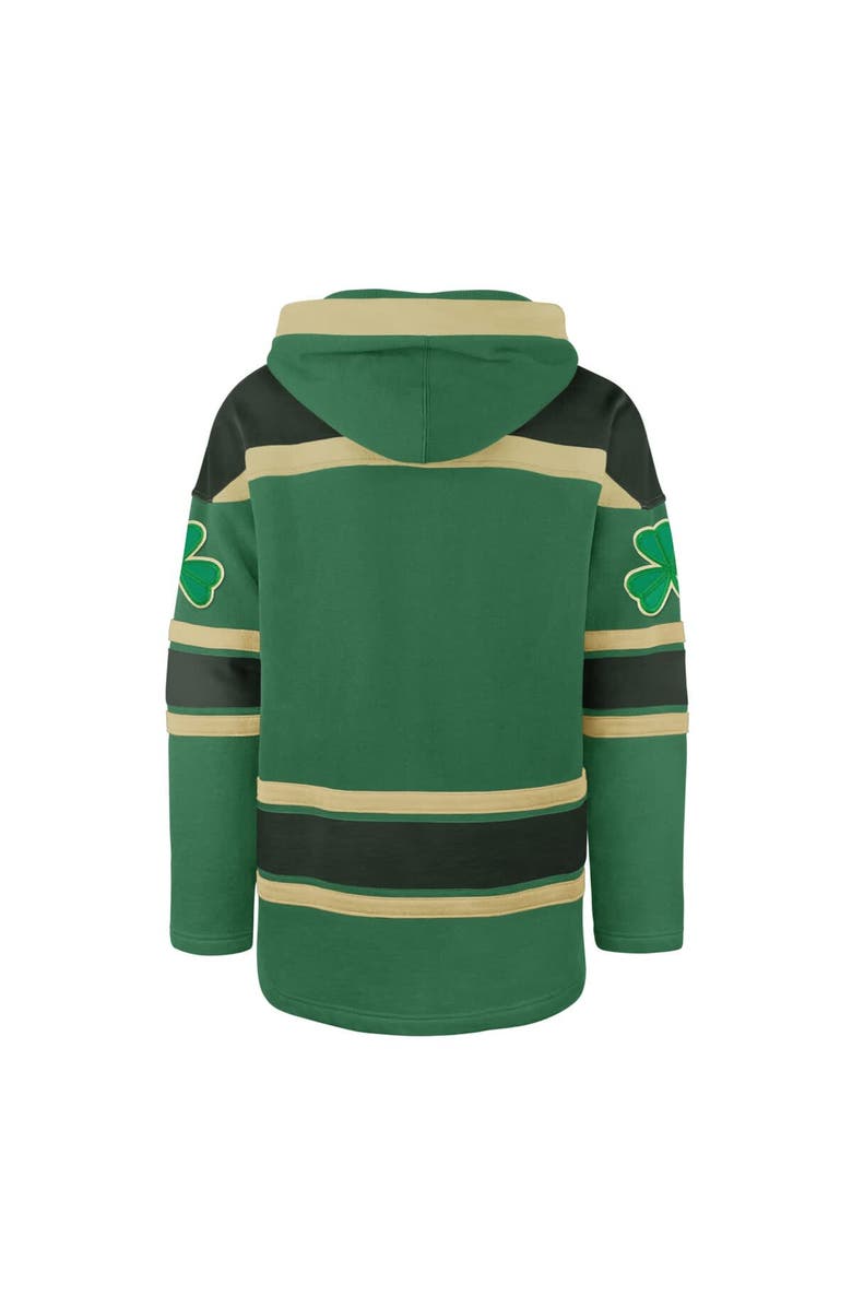 '47 Men's '47 Kelly Green New York Rangers St. Patrick's Day McLucky Superior Lacer Pullover Hoodie, Alternate, color,