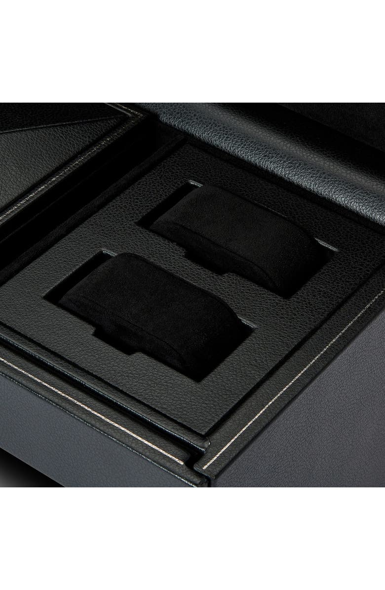 WOLF British Racing Triple Watch Winder with Storage, Alternate, color, Black