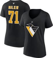 FANATICS Women's Fanatics Branded Evgeni Malkin Black Pittsburgh Penguins Special Edition 2.0 Name & Number V-Neck T-Shirt