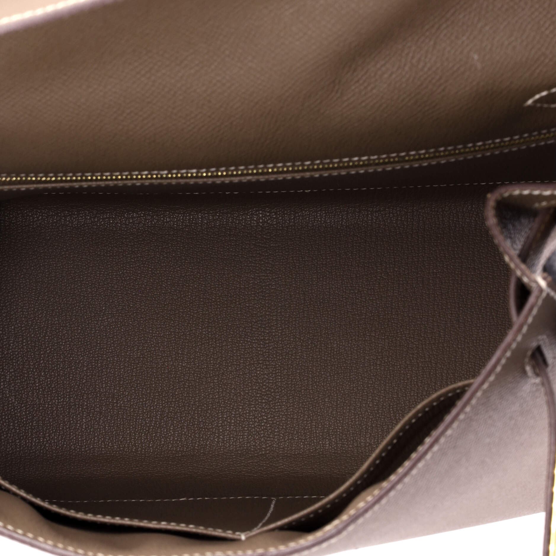 Pre-Owned Hermes Kelly Handbag Grey Epsom with Gold Hardware 28, Alternate, color, Etoupe