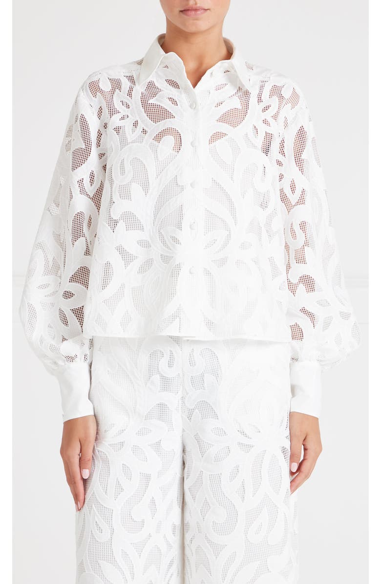 Temperley London Louis Shirt, Main, color, White
