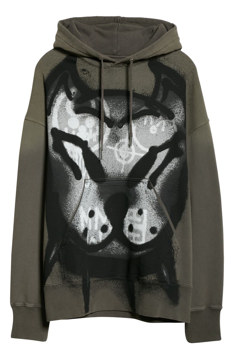 Givenchy x Chito Dog Print Oversize Cotton Hoodie, Alternate, color, 