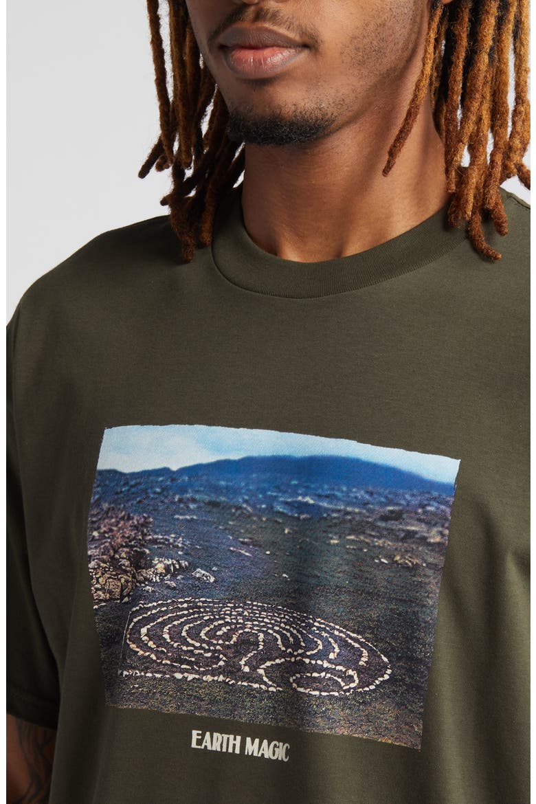 Earth Magic Organic Cotton T-Shirt, Alternate, color, CYPRESS