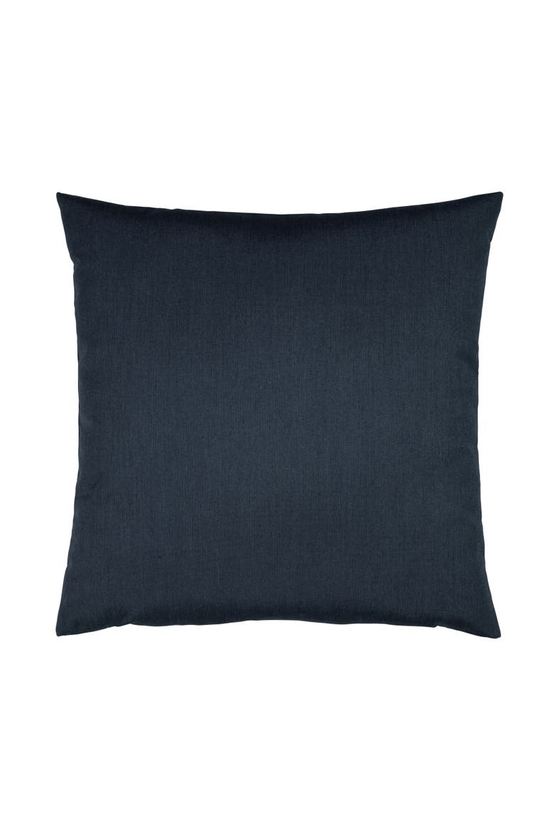 Nevis panelled dimensional banded Indoor & Outdoor Woven Accent Pillow, Alternate, color, Indigo