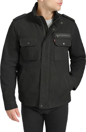 Levi's® Washed Cotton Utility Jacket | Nordstromrack Levi's® Washed Cotton Utility Jacket | Nordstromrack