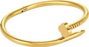 Adornia 18k Gold Plate Bypass Nail Cuff