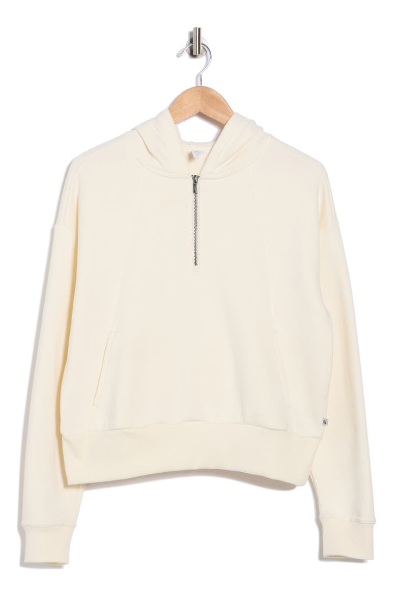 Calliope Quarter Zip Hoodie, Alternate, color, EGRET