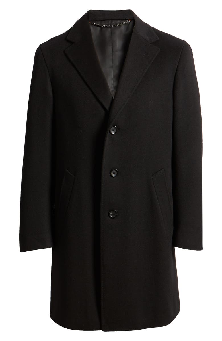 Canali Trim Fit Wool & Cashmere Coat, Main, color, 