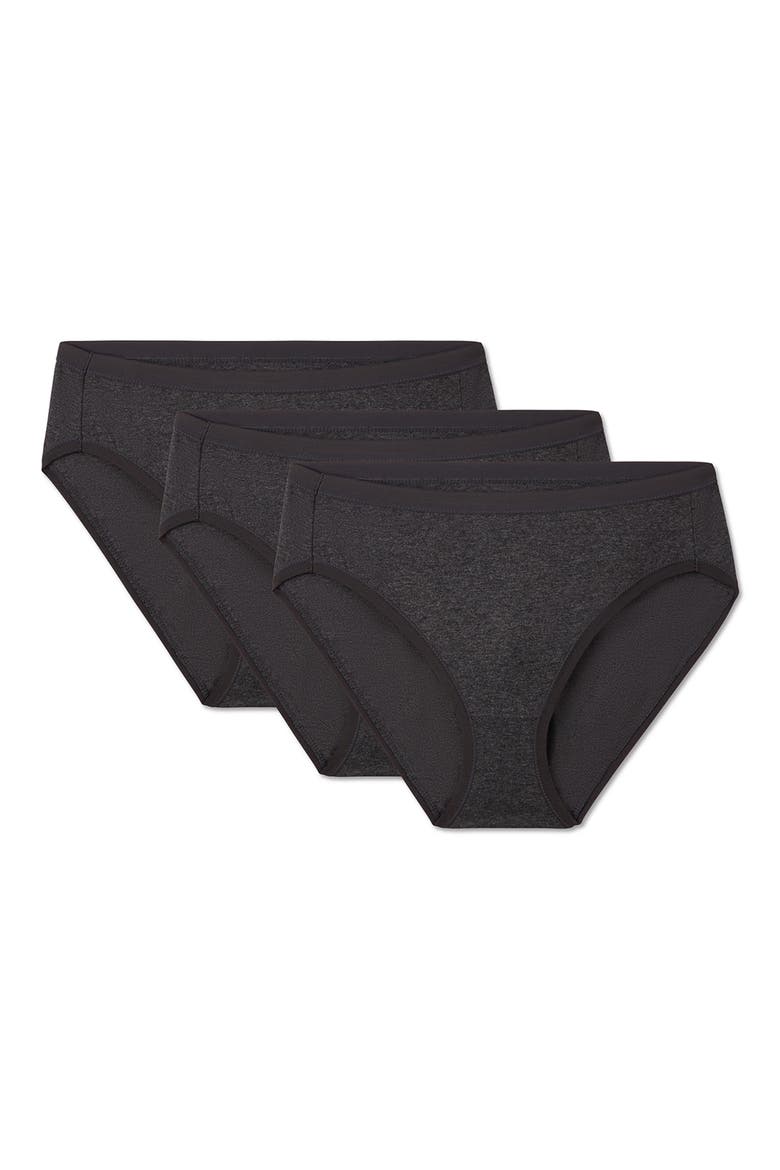 3-Pack Stretch Cotton Hipster Briefs, Main, color, CHARCOAL HEATHER