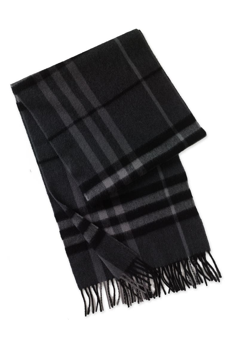 Burberry Heritage Check Cashmere Scarf, Main, color,