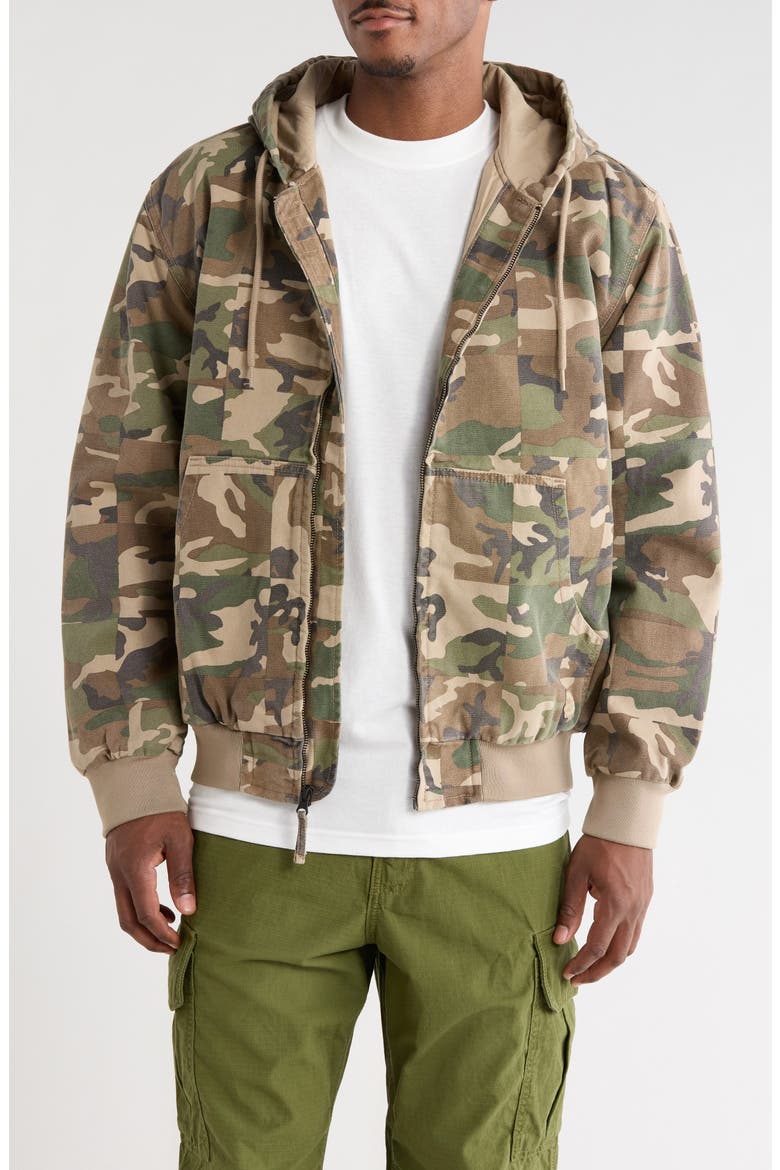 Eli Workwear Canvas Hooded Jacket, Main, color, ALUMINUM