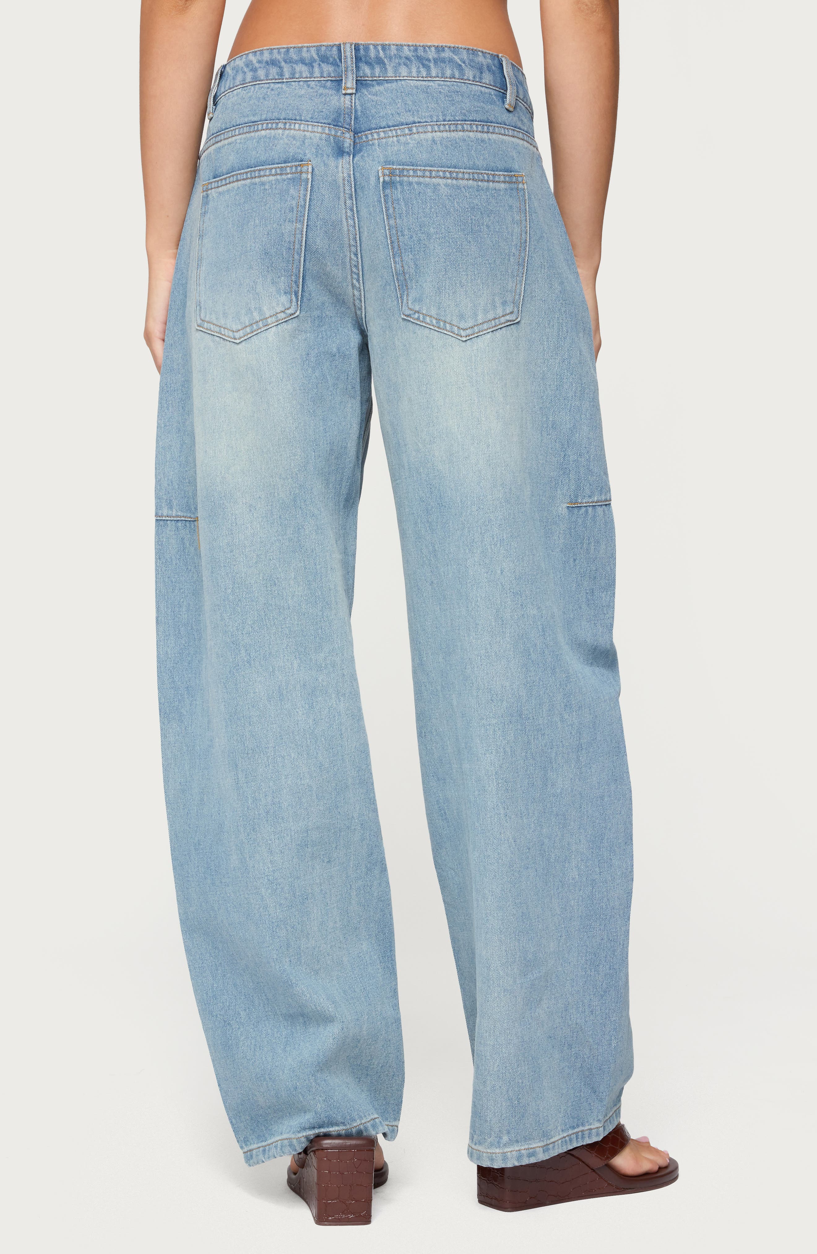 Korie Barrel Leg Low Rise Jeans - image 2