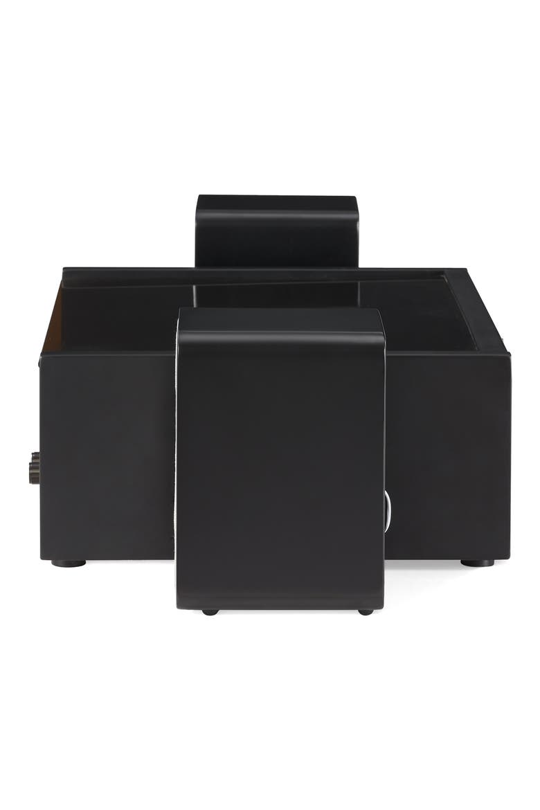 Coda Record Player with Speakers, Alternate, color, BLACK