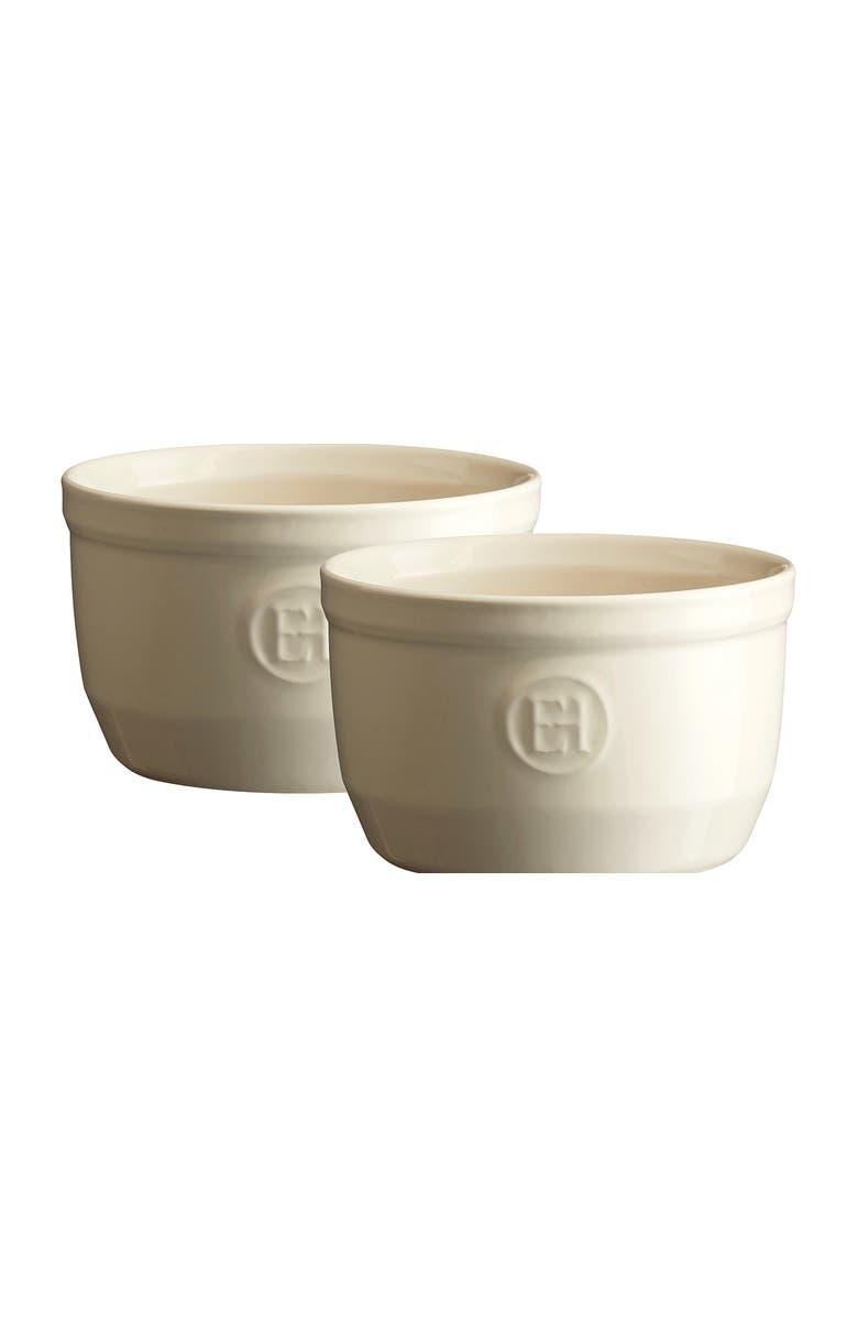 Emile Henry Made in France 8.5 oz Ramekin, Set of 2, 4" by 2.5", Main, color, Clay