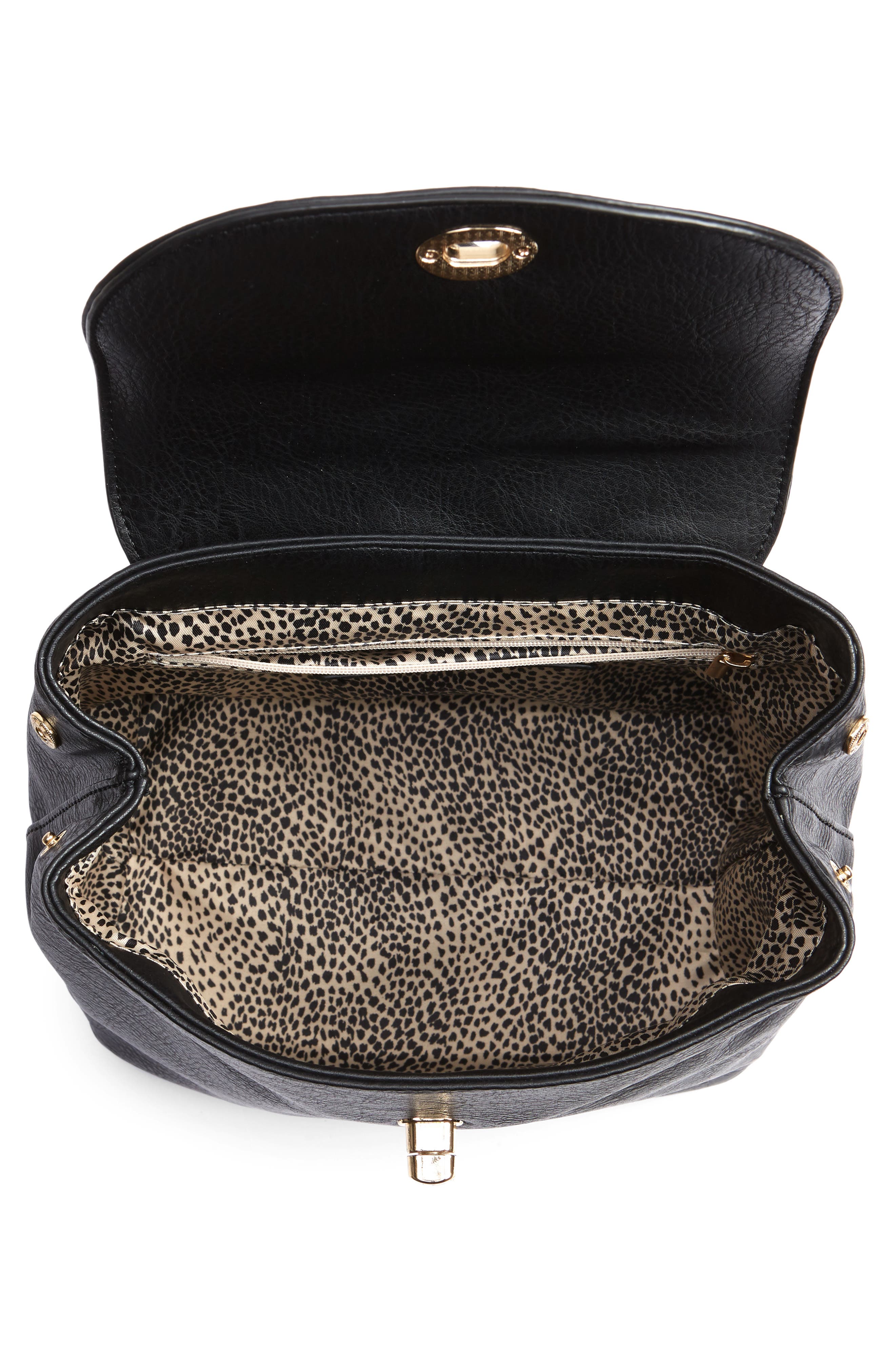 Sole Society Georgia Faux Leather Backpack, Alternate, color, 