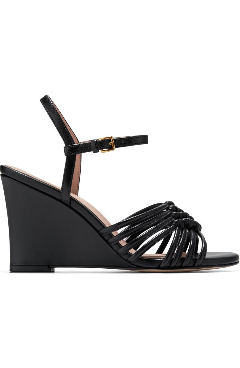 Cole Haan Jitney Knot Ankle Strap Wedge Sandal, Alternate, color,