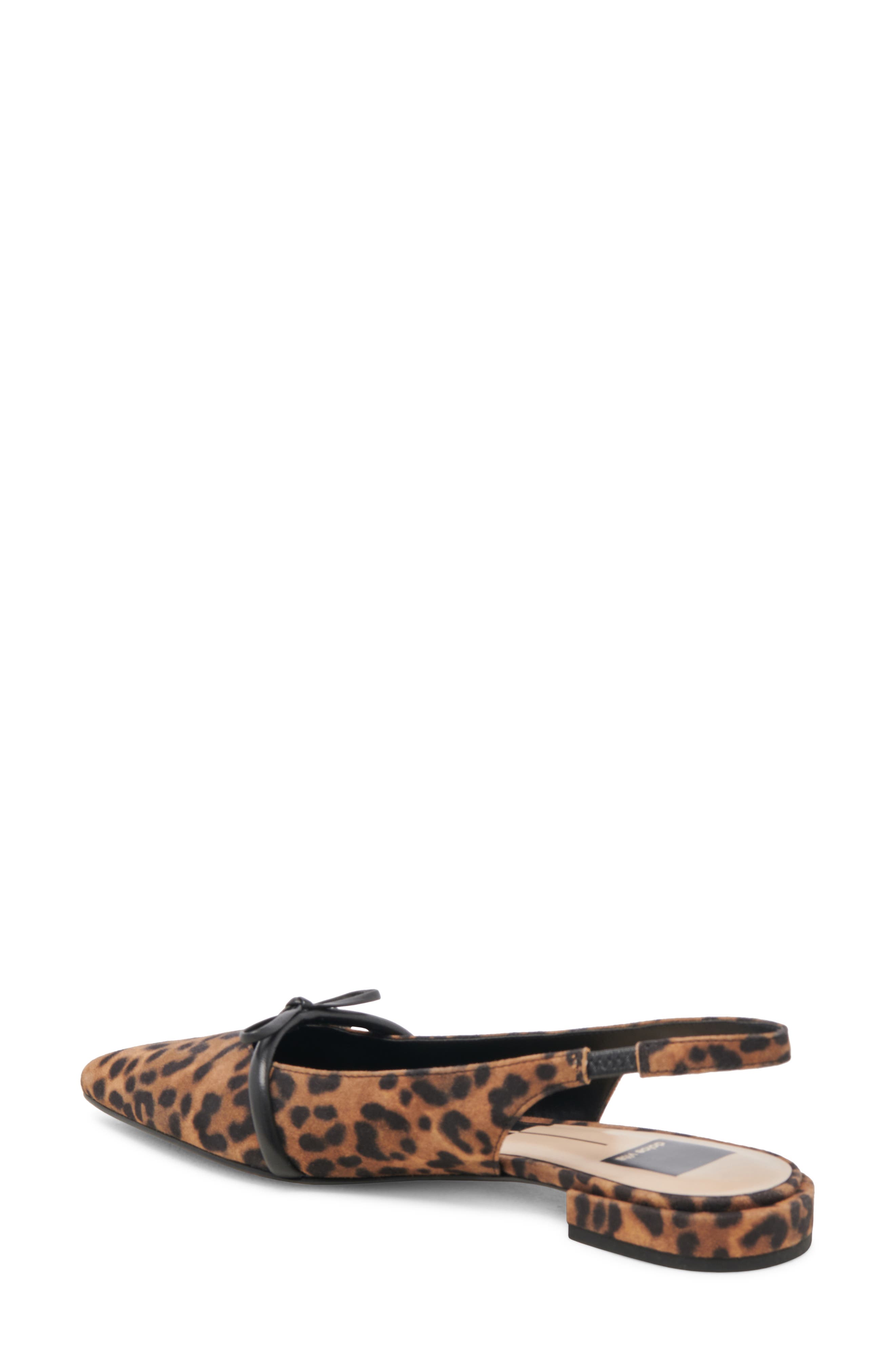 Payge Pointed Toe Slingback Pump, Alternate, color, LEOPARD SUEDE
