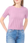CeCe Pointelle Knit Sweater