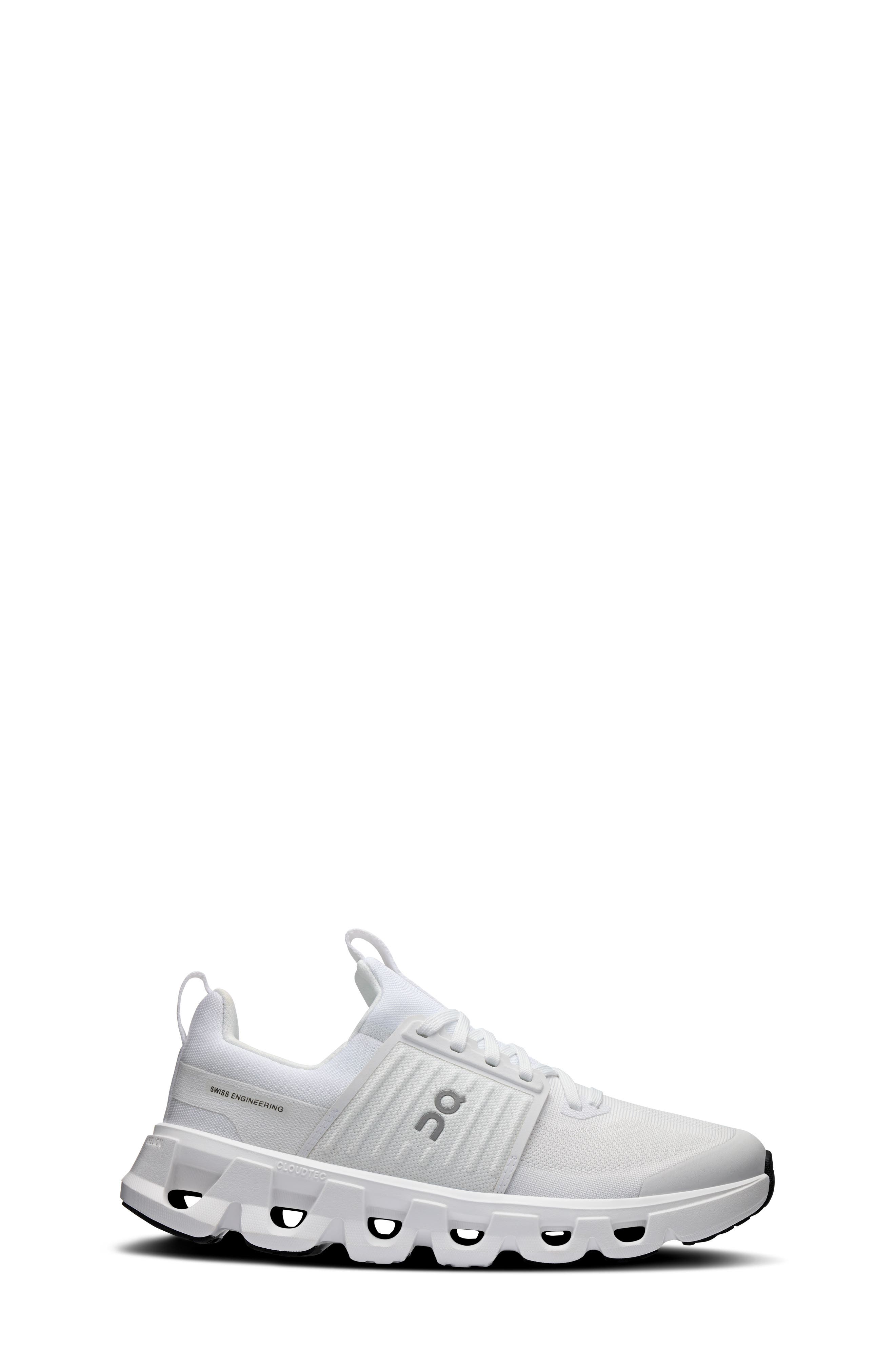 Kids' Cloudswift Running Shoe, Alternate, color, ALL WHITE