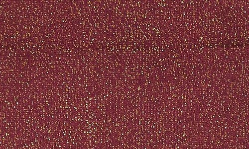 Nordstrom Allover Sparkle Metallic Quarter Socks In Burgundy
