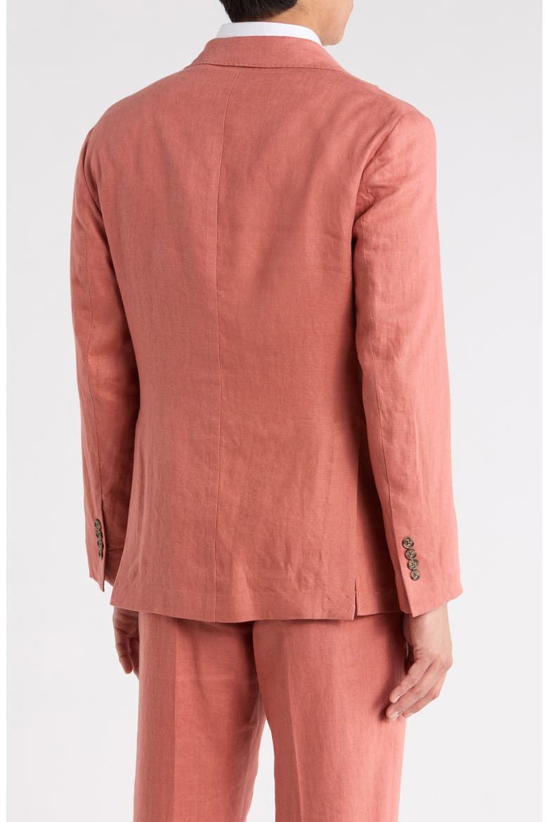 Lino Linen Sport Coat, Alternate, color, CANYON ROSE
