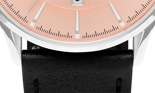 Vincero Kairos Leather Strap Watch, 38mm In Salmon
