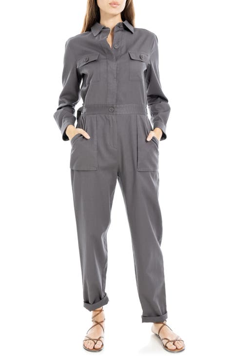 Tab Sleeve Utility Jumpsuit