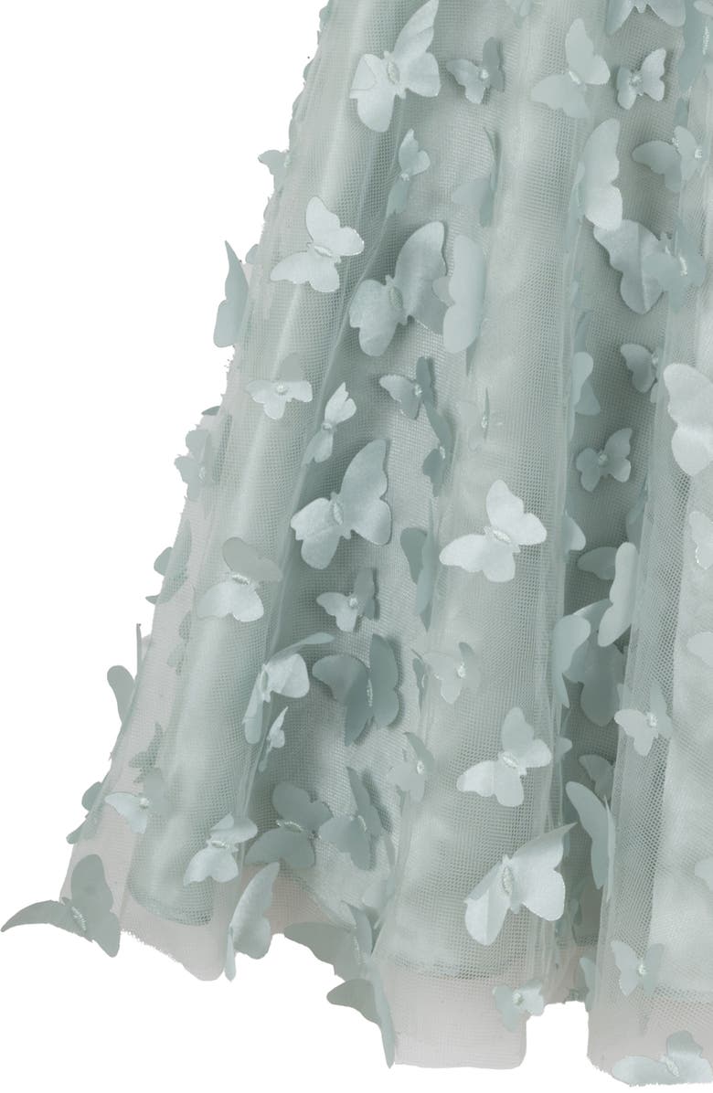 Rare Editions Kids' 3D Butterfly Dress, Alternate, color, Sage
