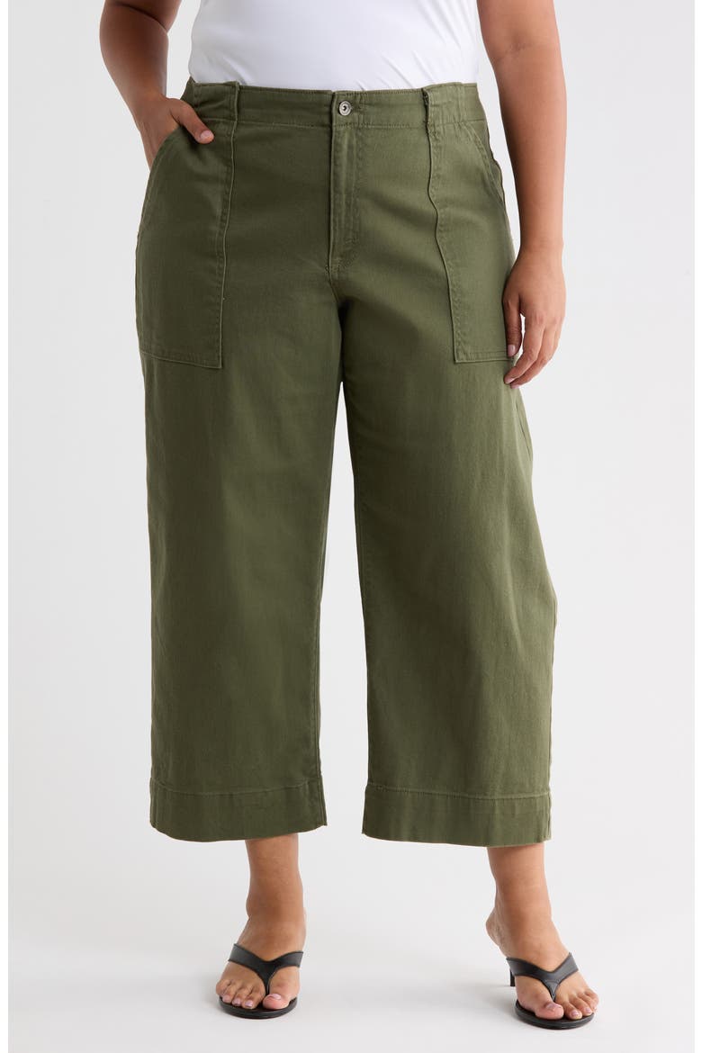 Ali Cropped Pants, Main, color, FATIGUE GREEN