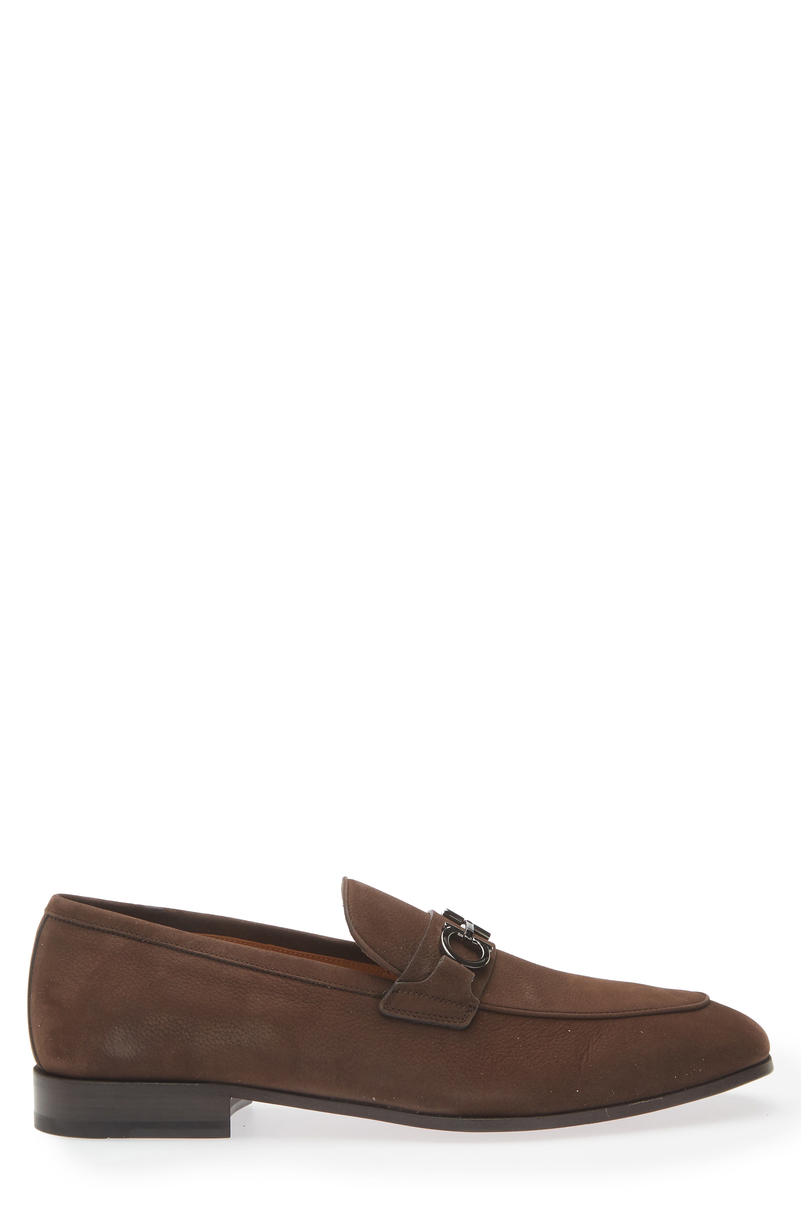 FERRAGAMO Balty Double Gancio Bit Loafer, Alternate, color, Bark Moro Biscotto